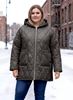 Picture of CURVY GIRL QUILTED JACKET WITH DIAMOND PATTERN